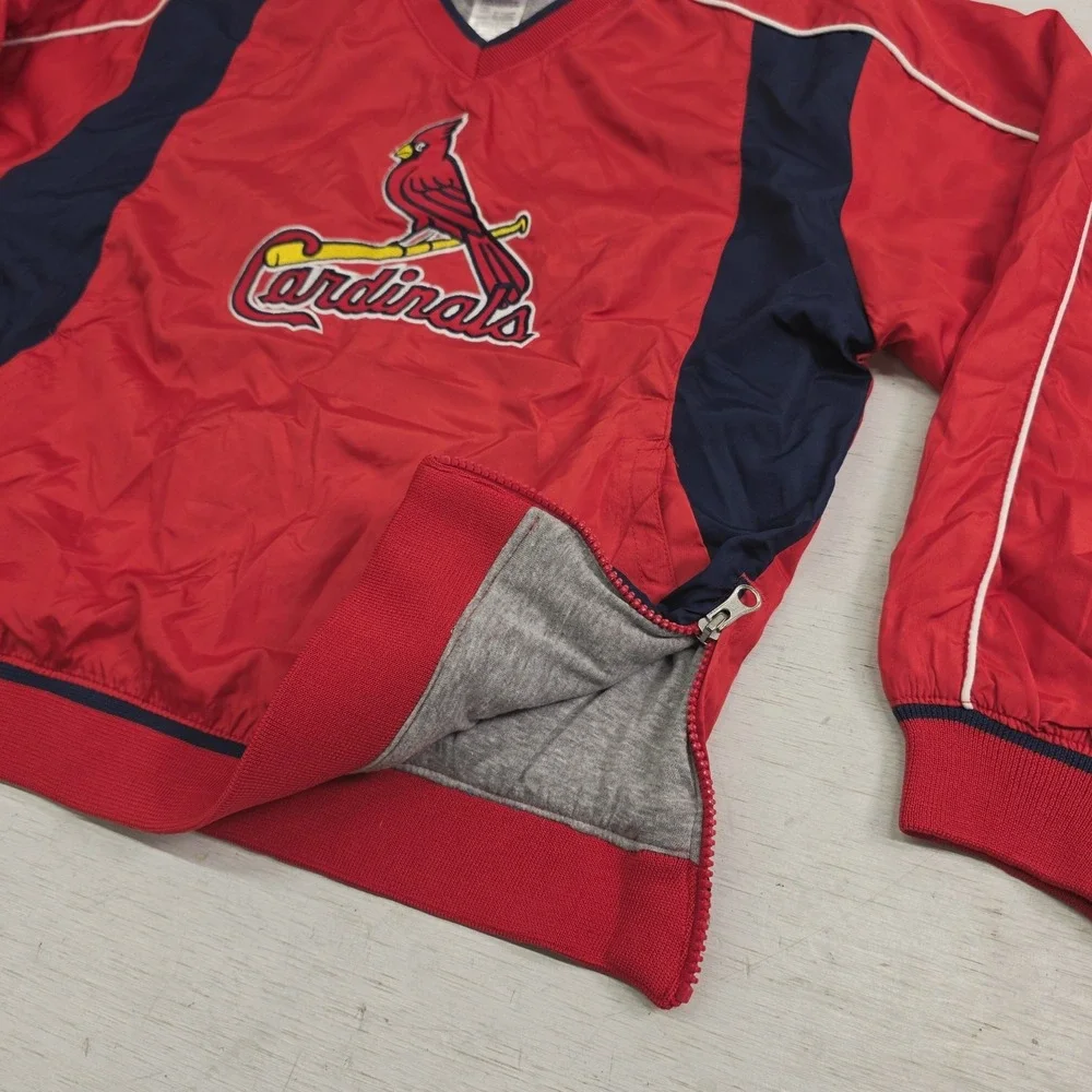 St. Louis Cardinals MLB Jacket Pullover‎ Windbreaker Youth Boys Sz L (11/14) VG+
